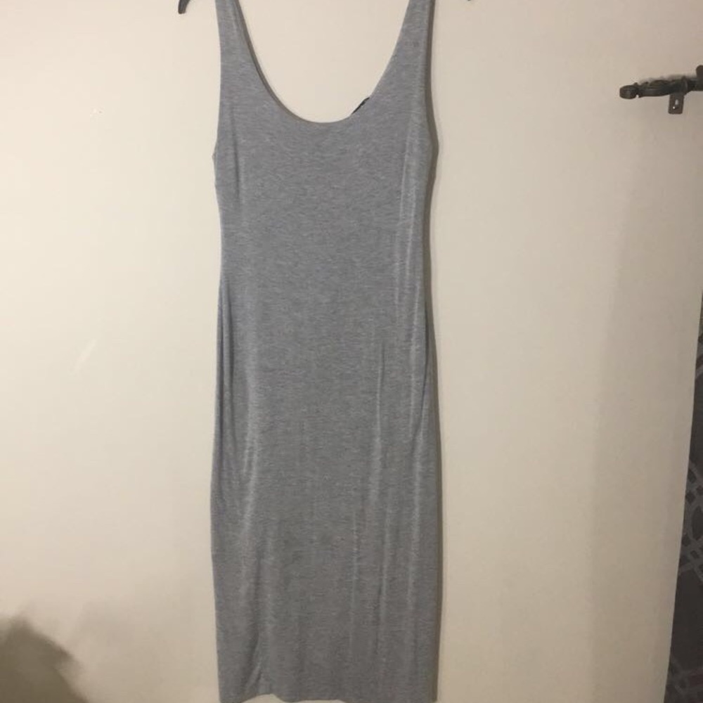 Light grey midi dress